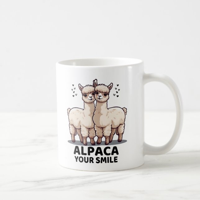Alpaca Your Smile Coffee Mug (Right)
