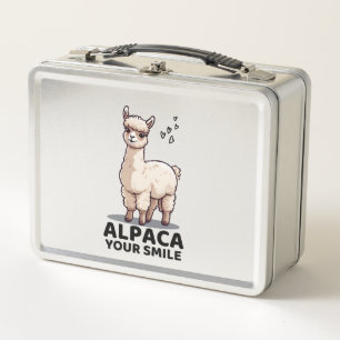 Alpaca Your Smile Metal Lunch Box