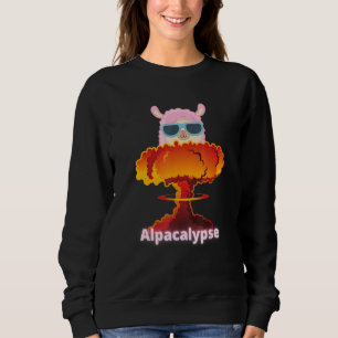 Alpacalypse Llamageddon Weird Alpaca Llama Sweatshirt