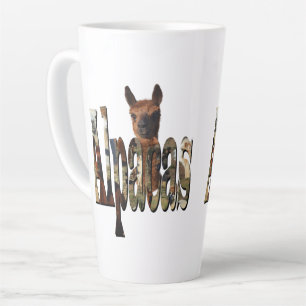 "Alpacas: A Furry Friend Behind the Name" Latte Mug