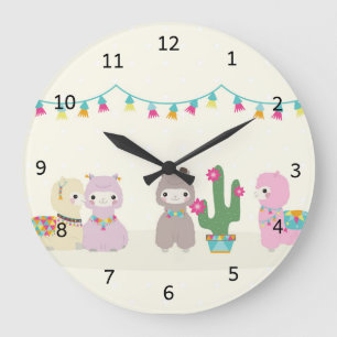 Alpacas Acrylic Wall Clock