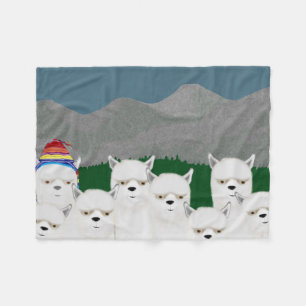 Alpacas Fleece Blanket