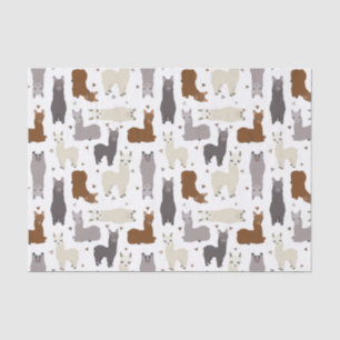Alpacas Geo Pattern Tissue Paper