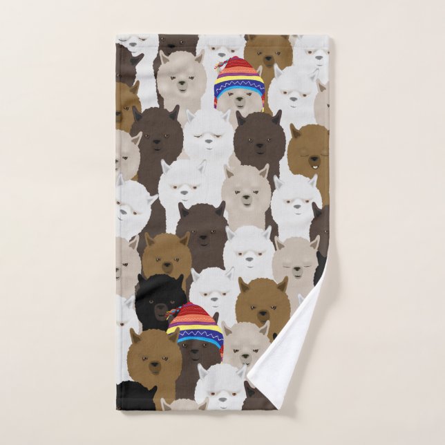 Alpacas Hand Towel (Hand Towel)