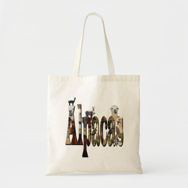 Alpacas Logo With Alpacas, Tote Bag (Front)