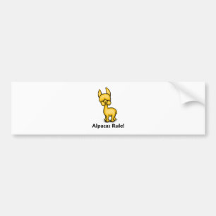 Alpacas Rule! Bumper Sticker