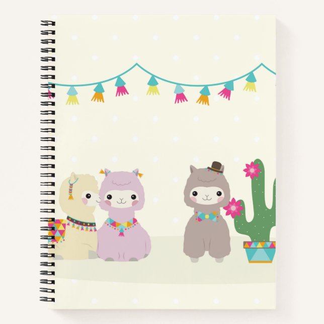 Alpacas Spiral Notebook (Front)