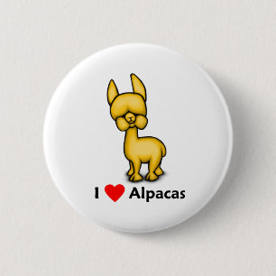 alpacasilove 6 cm round badge