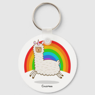 Alpacorn Rainbow Key Ring