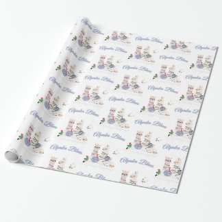 Alpaka Blues Wrapping Paper