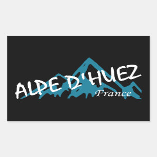 Alpe d’Huez France Mountains Rectangular Sticker