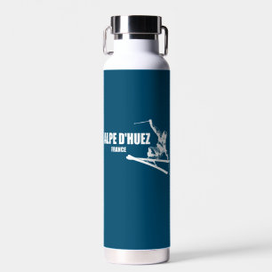 Alpe d’Huez France Skier Water Bottle