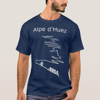Alpe d Huez in France cycling design for men and w T-Shirt