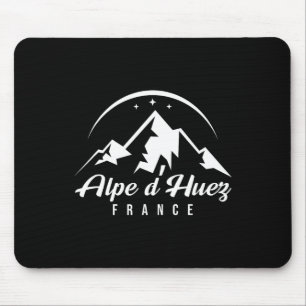 Alpe D'huez France Ski Resort Skiing Snowboarding  Mouse Pad