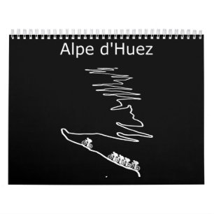 Alpe Huez In France Cycling Design  Men Calendar