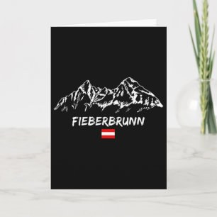 Alpen Bergpanorama Skiing Holidays Apres-ski Fiebe Card