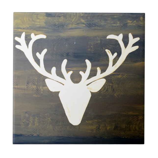 Alpen Chalet Style Deer Tile (Front)