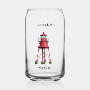 Alpena Light can glass