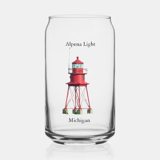Alpena Light can glass (Front)