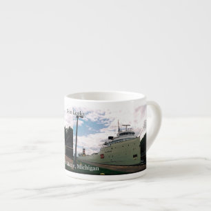 Alpena Soo Locks espresso mug
