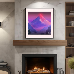Alpenglow Everest RISE Motivational Wall Poster