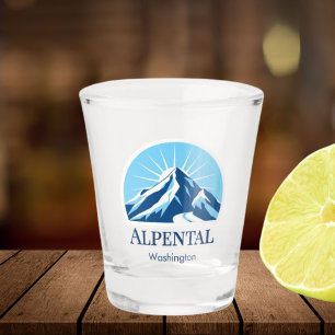 Alpental Washington ski resort area Shot glass