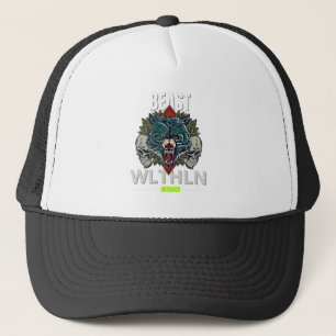 Alpha Beast _ Untamed Wolf Streetwear Fearless  Trucker Hat
