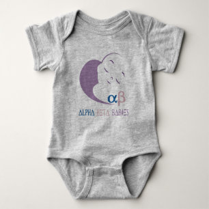 Alpha Beta Baby Logo Onsie Baby Bodysuit