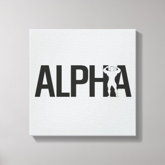 alpha canvas print