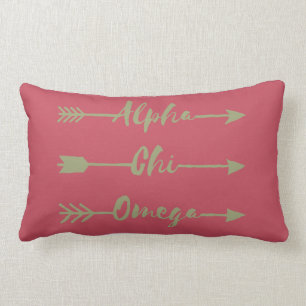 Alpha Chi Omega   Arrows Lumbar Cushion