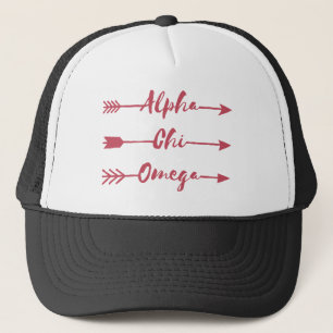 Alpha Chi Omega   Arrows Trucker Hat