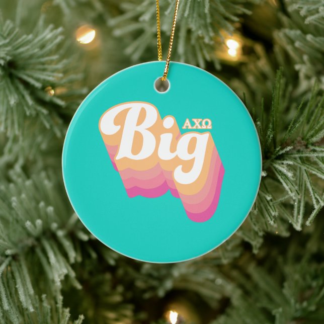 Alpha Chi Omega | Big Ceramic Ornament (Tree)