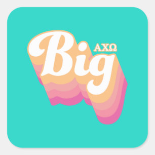 Alpha Chi Omega   Big Square Sticker