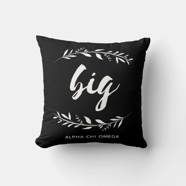 Alpha Chi Omega | Big Wreath Cushion (Front)