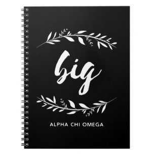 Alpha Chi Omega Big Wreath Notebook