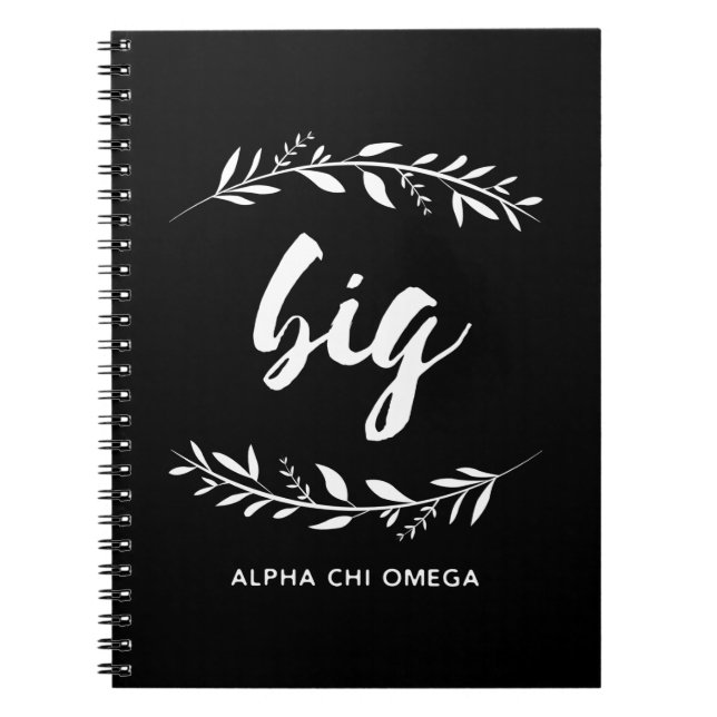 Alpha Chi Omega | Big Wreath Notebook (Front)