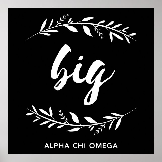 Alpha Chi Omega | Big Wreath Poster (Front)