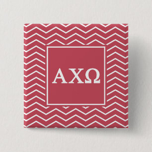 Alpha Chi Omega   Chevron Pattern 15 Cm Square Badge