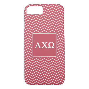 Alpha Chi Omega   Chevron Pattern iPhone 8/7 Case