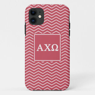 Alpha Chi Omega   Chevron Pattern iPhone 11 Case