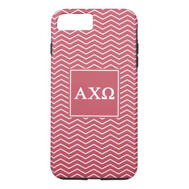 Alpha Chi Omega | Chevron Pattern Case-Mate iPhone Case (Back)