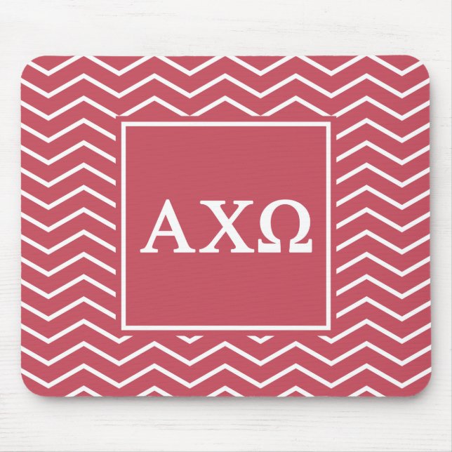 Alpha Chi Omega | Chevron Pattern Mouse Pad (Front)