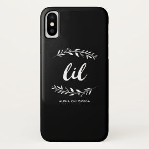 Alpha Chi Omega   Lil Wreath iPhone X Case