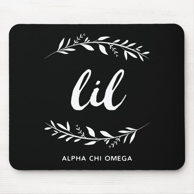 Alpha Chi Omega | Lil Wreath Mouse Pad (Front)