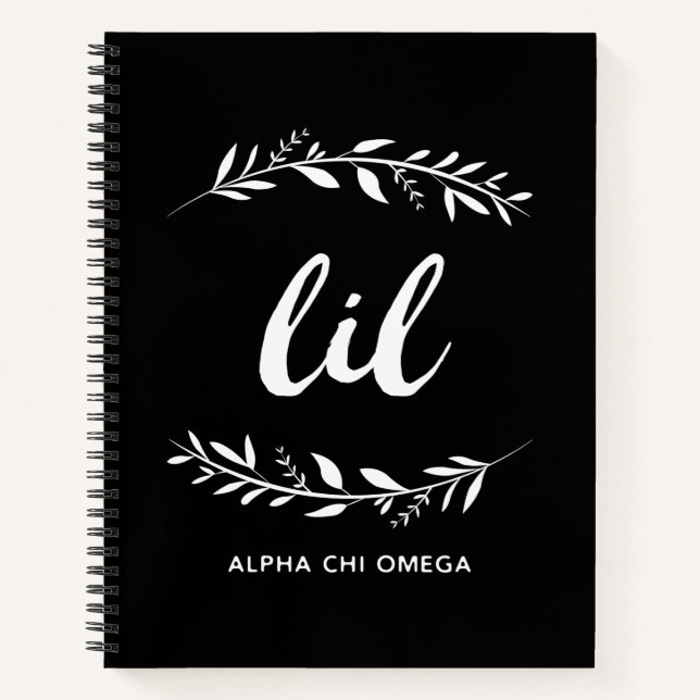 Alpha Chi Omega | Lil Wreath Notebook (Front)