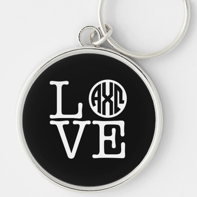 Alpha Chi Omega | Love Key Ring (Front)