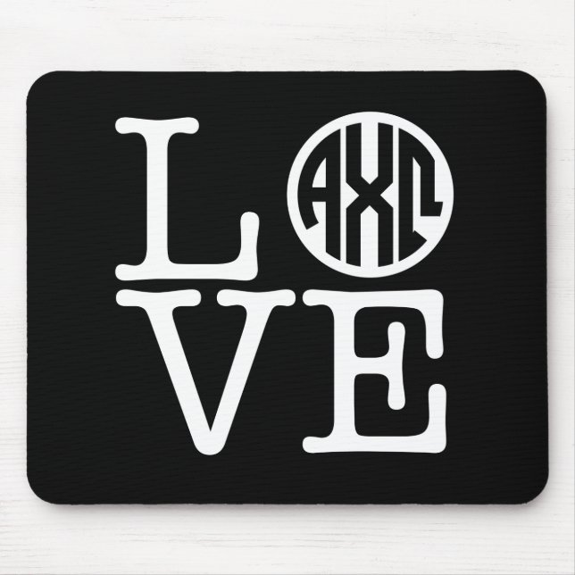 Alpha Chi Omega | Love Mouse Pad (Front)