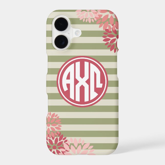 Alpha Chi Omega | Monogram Stripe Pattern (Back)