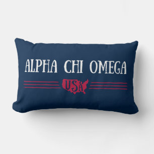 Alpha Chi Omega - USA Lumbar Cushion