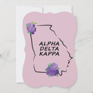 Alpha Delta Kappa Flat Notecards